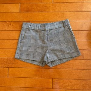 Aqua Gray Plaid Shorts